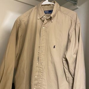 Tan polo button up